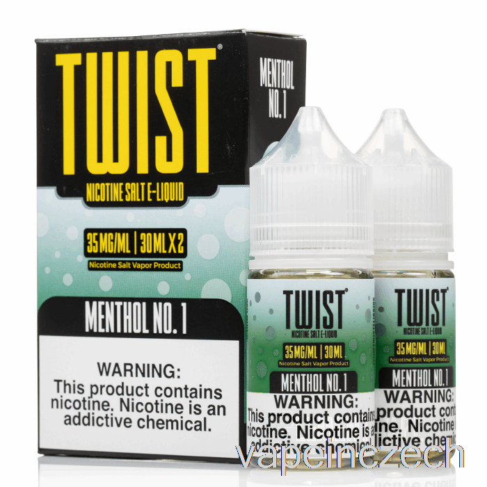 Mentol č. 1 - Twist Salt E-liquid - 60ml 50mg Vape Pero